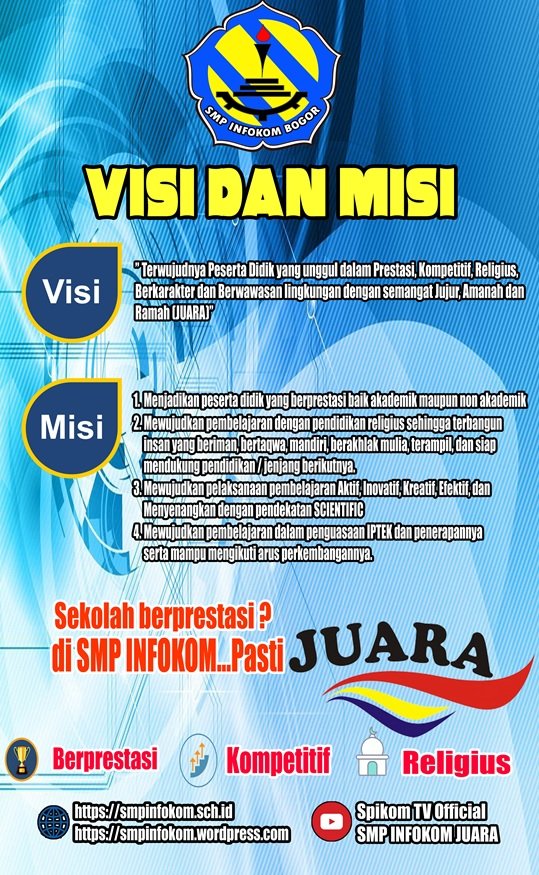 VISI dan MISI SMP INFOKOM